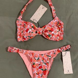NEW Blackbough Swimsuit - Berry Cherry - M top, L bottom (fits like M)